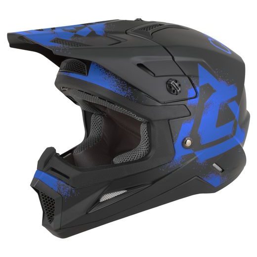 PŘILBA CROSS CUP 2 CREW JUNIOR, CASSIDA, DĚTSKÁ (ČERNÁ MATNÁ/MODRÁ) 2026