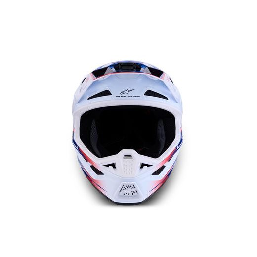 PŘILBA S-M7 BLASTER, ALPINESTARS (BÍLÁ/MODRÁ/ČERVENÁ) 2027