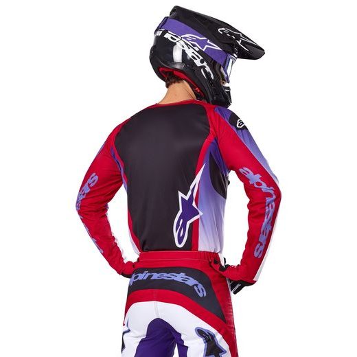 DRES FLUID WURX, ALPINESTARS (FIALOVÁ/ČERVENÁ) 2025
