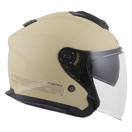 PŘILBA JET TECH 2.0 SOLID, CASSIDA (PÍSKOVÁ MATNÁ/ČERNÁ/ŠEDÁ) 2026