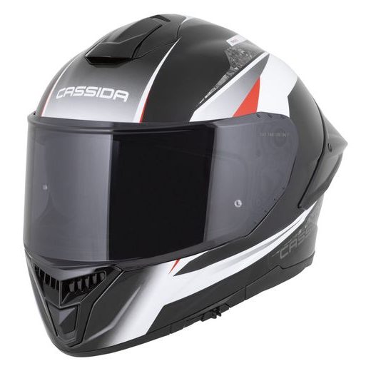 PŘILBA INTEGRAL GTS 2.1 MEGA, CASSIDA (ČERNÁ/BÍLÁ/ČERVENÁ) PLEXI S PŘÍPRAVOU PRO PINLOCK 2026