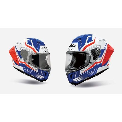 PŘILBA GP800 VICTORY, AIROH (MODRÁ/ČERVENÁ LESKLÁ) 2027