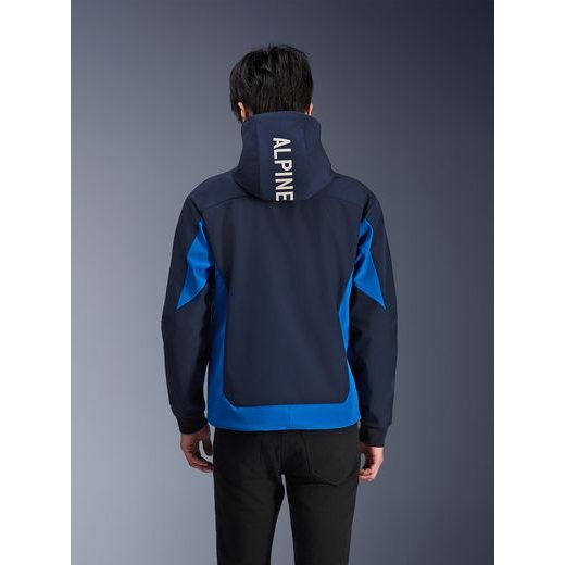 BUNDA RADIUM TECH HOODIE, ALPINESTARS (TMAVĚ MODRÁ/MODRÁ) 2026