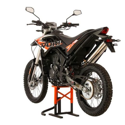 YUKI 125I SE - ČERNÁ / ORANŽOVÉ POLEPY