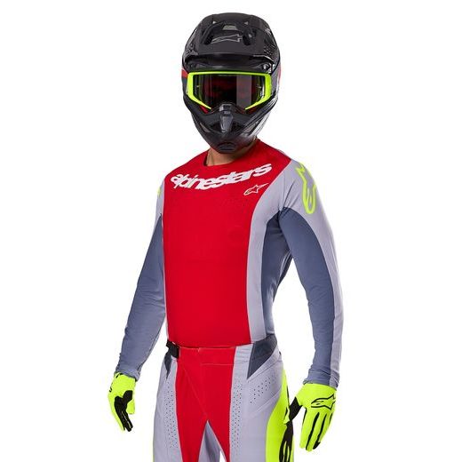 DRES TECHSTAR MELT, ALPINESTARS (ČERVENÁ/ŠEDÁ) 2025