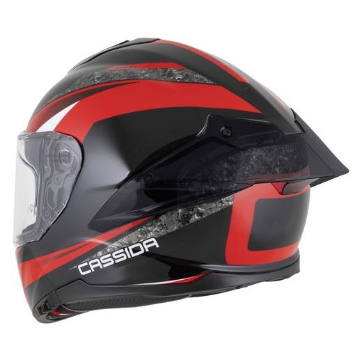 PŘILBA INTEGRAL GTS 2.1 MEGA, CASSIDA (ČERNÁ/ČERVENÁ/BÍLÁ) PLEXI S PŘÍPRAVOU PRO PINLOCK 2026