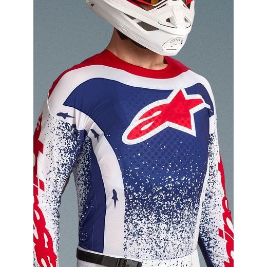 DRES TECHSTAR LIMITOVANÁ EDICE UNITY, ALPINESTARS (ČERVENÁ/BÍLÁ/MODRÁ) 2026
