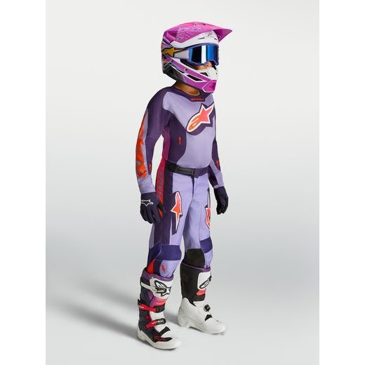 DRES RACER HUNT YOUTH, ALPINESTARS, DĚTSKÉ (SVĚTLE RŮŽOVÁ/FIALOVÁ) 2027