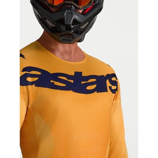 DRES RACER AMBER, ALPINESTARS (ORANŽOVÁ/ZLATÁ/TMAVĚ MODRÁ) 2027