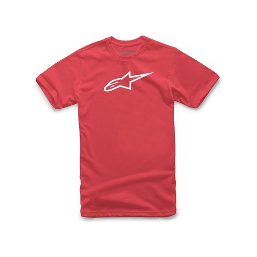 TRIKO AGELESS CLASSIC TEE KRÁTKÝ RUKÁV, ALPINESTARS (ČERVENÁ/BÍLÁ)