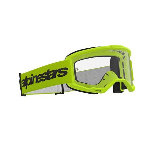 BRÝLE VISION 3 WORDMARK, ALPINESTARS (ŽLUTÁ FLUO, ČIRÉ PLEXI) 2026