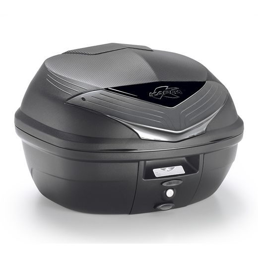 K355NT MONOLOCK TOPCASE, KAPPA (35L, ČERNÝ NELAKOVANÝ + KOUŘOVÁ ODRAZKA)