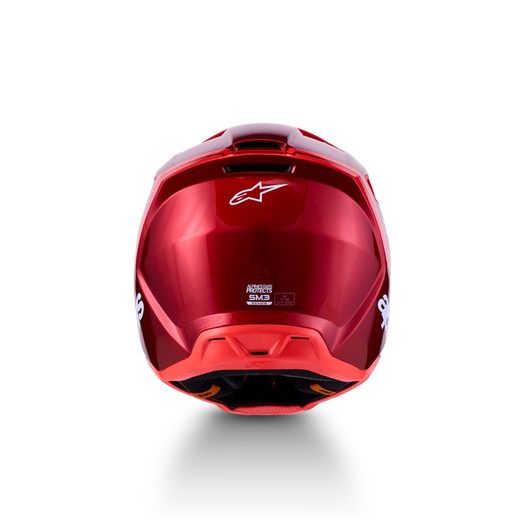 PŘILBA S-M3 RADIUM, ALPINESTARS (ČERVENÁ/ČERVENÁ FLUO/BÍLÁ) 2027