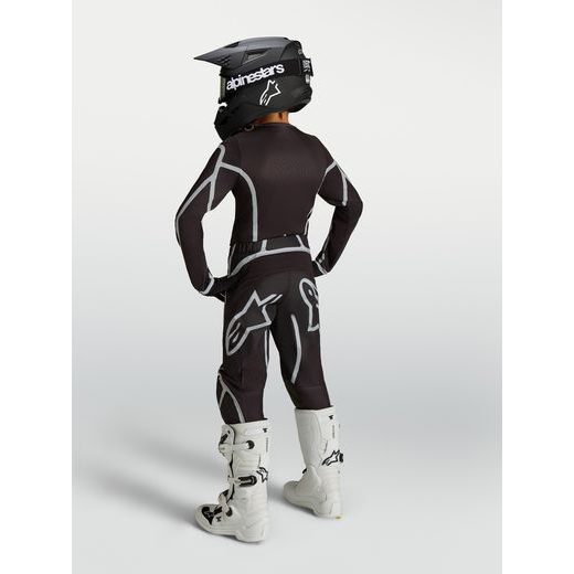 DRES FLUID APEX V2 YOUTH, ALPINESTARS, DĚTSKÉ (ČERNÁ/STŘÍBRNÁ) 2027
