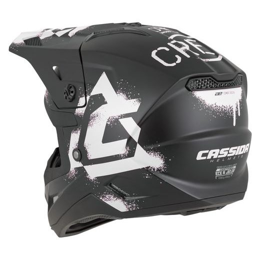 PŘILBA CROSS CUP 2 CREW JUNIOR, CASSIDA, DĚTSKÁ (ČERNÁ MATNÁ/BÍLÁ) 2026