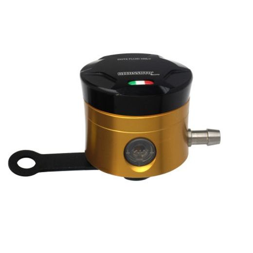 NÁDOBKA NA BRZDOVOU KAPALINU ACCOSSATO CNC-WORKED VČ. ROVNÉHO DRŽÁKU ČERNÝ