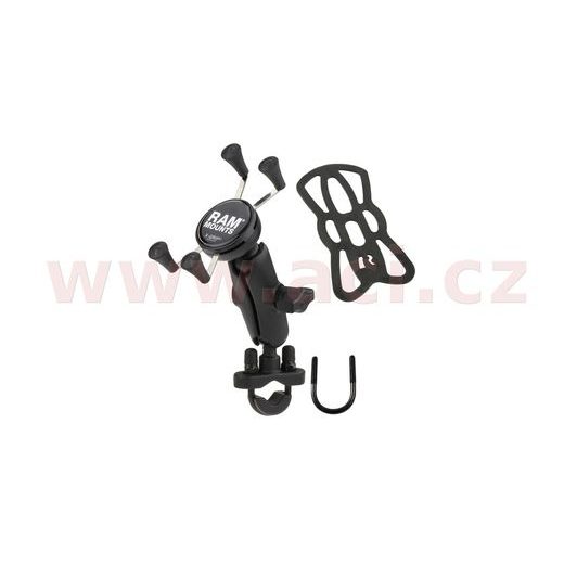 KOMPLETNÍ SESTAVA DRŽÁKU MOBILNÍHO TELEFONU X-GRIP S OBJÍMKOU NA ŘIDÍTKA, RAM MOUNTS