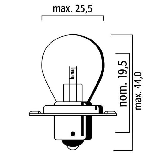 ŽÁROVKA RMS FLOSSER 246510476 6V 15W SB 25 P26S