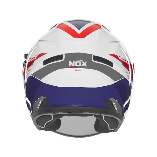 PŘILBA N130 MYST, NOX (BÍLÁ,MODRÁ,ČERVENÁ) 2025