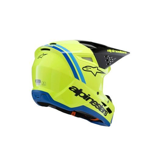 PŘILBA S-M3 RADIUM, ALPINESTARS, DĚTSKÁ (ŽLUTÁ FLUO/ČERNÁ/MODRÁ) 2026