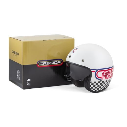 PŘILBA OXYGEN 2.0 RONDO, CASSIDA (BÍLÁ PERLEŤ/ČERVENÁ/MODRÁ/ČERNÁ) 2026