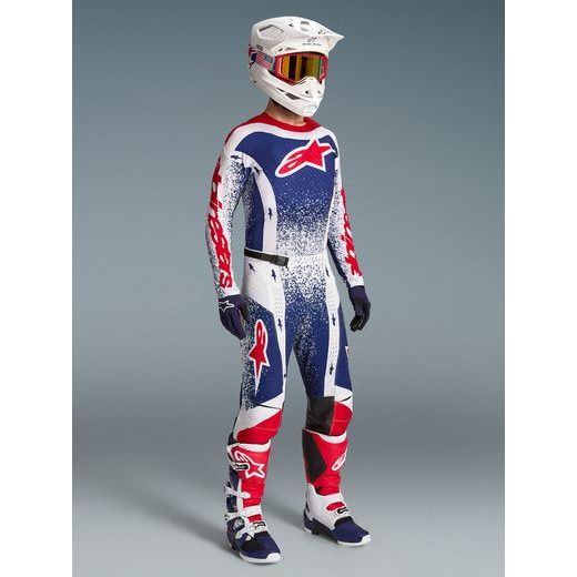 DRES TECHSTAR LIMITOVANÁ EDICE UNITY, ALPINESTARS (ČERVENÁ/BÍLÁ/MODRÁ) 2026