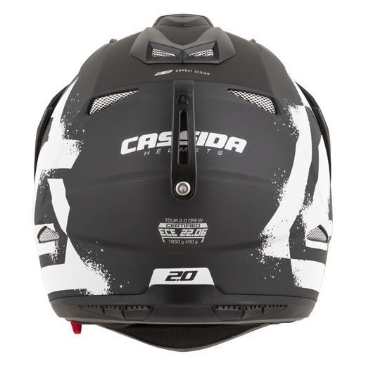 PŘILBA TOUR 2.0 CREW, CASSIDA (ČERNÁ MATNÁ/BÍLÁ, PLEXI S PŘÍPRAVOU PRO PINLOCK) 2026