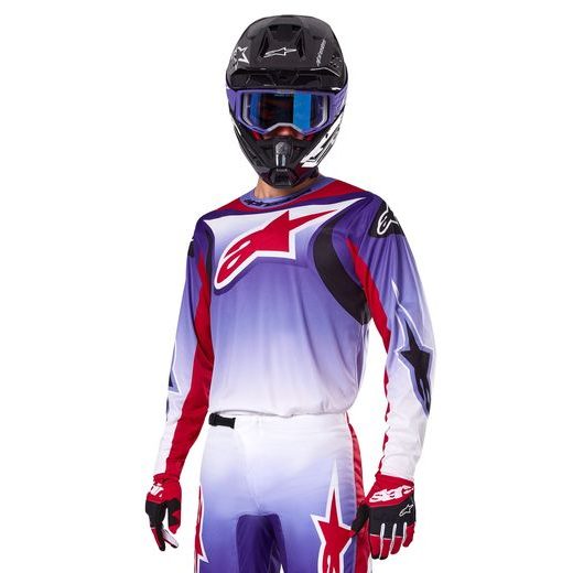 DRES FLUID WURX, ALPINESTARS (FIALOVÁ/ČERVENÁ) 2025