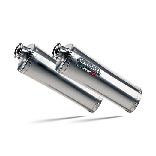 DVOJITÁ KONCOVKA VÝFUKU SLIP-ON GPR TRIOVAL H.61.TRI LEŠTĚNÁ NEREZOVÁ OCEL