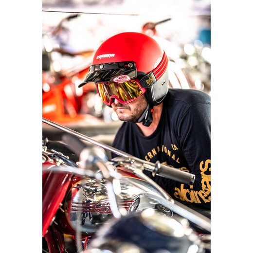 PLOCHÝ KŠILT OXYGEN/ESO JAWA, CASSIDA (ČERNÝ, CVAKÁNÍ NA DRUKY)