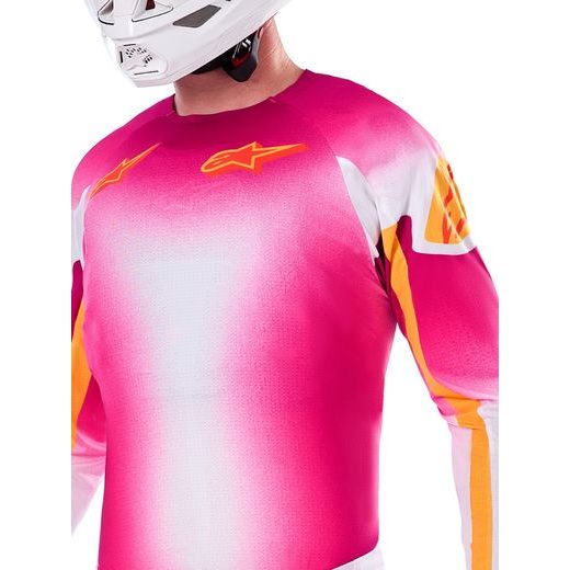 DRES SUPERTECH SX AFD LIMITOVANÁ EDICE MIG, ALPINESTARS (RŮŽOVÁ FLUO/BÍLÁ/ORANŽOVÁ) 2025