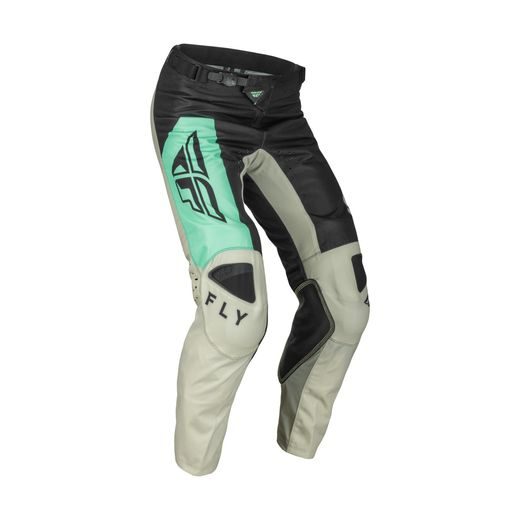 KALHOTY KINETIC JET, FLY RACING - USA 2023 (ČERNÁ/MINT/ŠEDÁ)