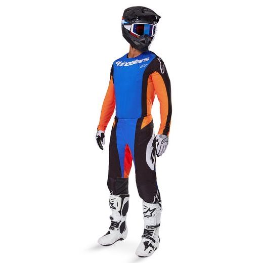 DRES TECHSTAR MELT, ALPINESTARS (ORANŽOVÁ/MODRÁ) 2025