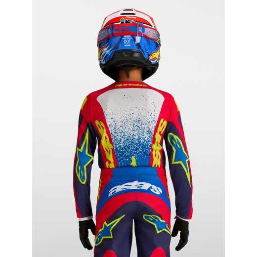 DRES FLUID DRAG YOUTH, ALPINESTARS, DĚTSKÉ (TMAVĚ MODRÁ/ČERVENÁ/ZELENÁ/BÍLÁ) 2027