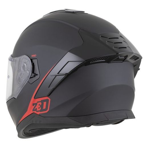 PŘILBA K40, ZED (ČERNÁ MATNÁ/ČERVENÁ) 2026