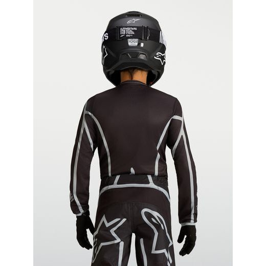DRES FLUID APEX V2 YOUTH, ALPINESTARS, DĚTSKÉ (ČERNÁ/STŘÍBRNÁ) 2027