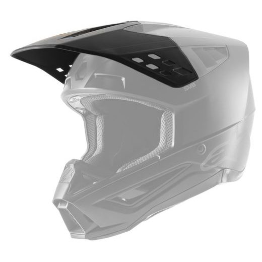 KŠILT PRO PŘILBY S-M5 SOLID, ALPINESTARS (ČERNÁ/HNĚDÁ MATNÁ, VERZE ECE 22.05)