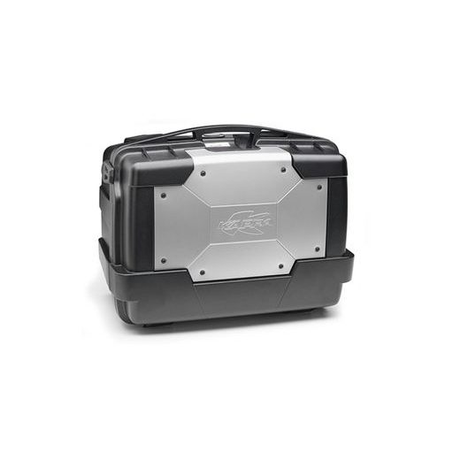 MONOKEY TOPCASE/BOČNÍ KUFR GARDA - 46L, KAPPA (STŘÍBRNÝ/ČERNÝ, KOMPOZIT)