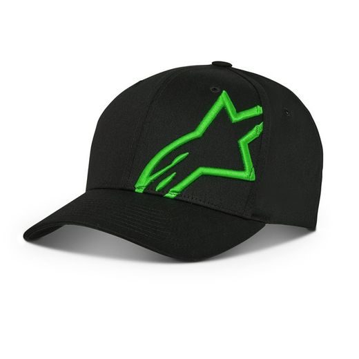 KŠILTOVKA CORP SNAP 2 HAT, ALPINESTARS (ČERNÁ/ZELENÁ)