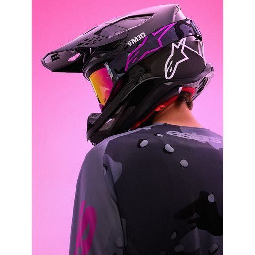 BRÝLE SUPERTECH LIMITOVANÉ EDICE LONE, ALPINESTARS (FIALOVÁ CAMO, ZRCADLOVÉ RŮŽOVÉ PLEXI) 2026