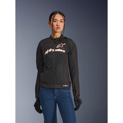BUNDA STELLA SMX AIR, ALPINESTARS (ČERNÁ/BÍLÁ/ČERVENÁ FLUO) 2026
