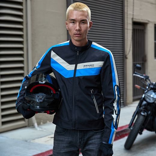 BUNDA T-DYNO WATER RESISTANT, ALPINESTARS (ČERNÁ/MODRÁ/BÉŽOVÁ) 2026