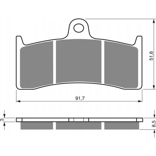 BRZDOVÉ DESTIČKY GOLDFREN 126 S33 STREET FRONT