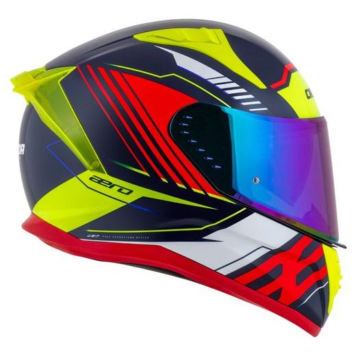 PŘILBA AERO DROME, CASSIDA (MODRÁ MET./ŽLUTÁ/ORANŽOVÁ/ČERVENÁ/BÍLÁ) 2026