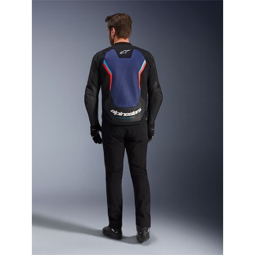 BUNDA GP FORCE V2, ALPINESTARS (ČERNÁ/MODRÁ/ČERVENÁ FLUO) 2026