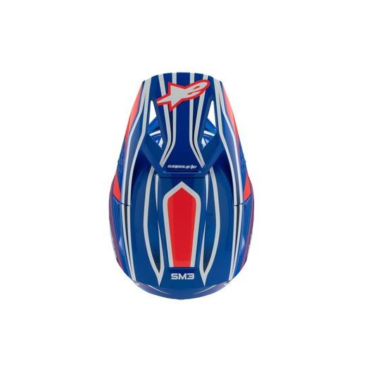 PŘILBA S-M3 WURX, ALPINESTARS, DĚTSKÁ (MODRÁ/ČERVENÁ/BÍLÁ/ČERNÁ) 2026