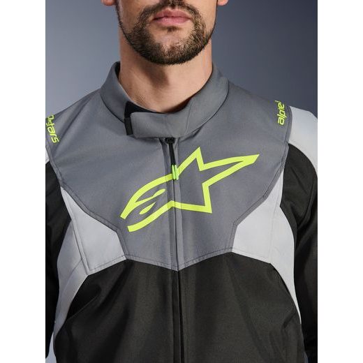 BUNDA T-JAWS V4 WATERPROOF, ALPINESTARS (ČERNÁ/SVĚTLE ŠEDÁ/ŠEDÁ) 2026