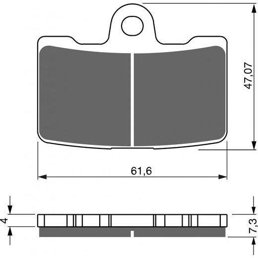 BRZDOVÉ DESTIČKY GOLDFREN 269 S33 STREET FRONT (1 SET = 4 PCS)