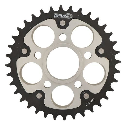 ŘETĚZOVÁ ROZETA SUPERSPROX STEALTH RST-736:36-SLV STŘÍBRNÁ 36 ZUBŮ, 520