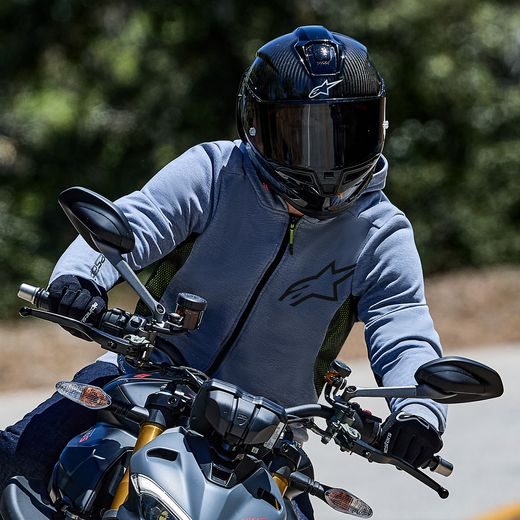 BUNDA CHROME AIR SPORT, ALPINESTARS (ŠEDÁ/ČERNÁ/ŽLUTÁ FLUO) 2026